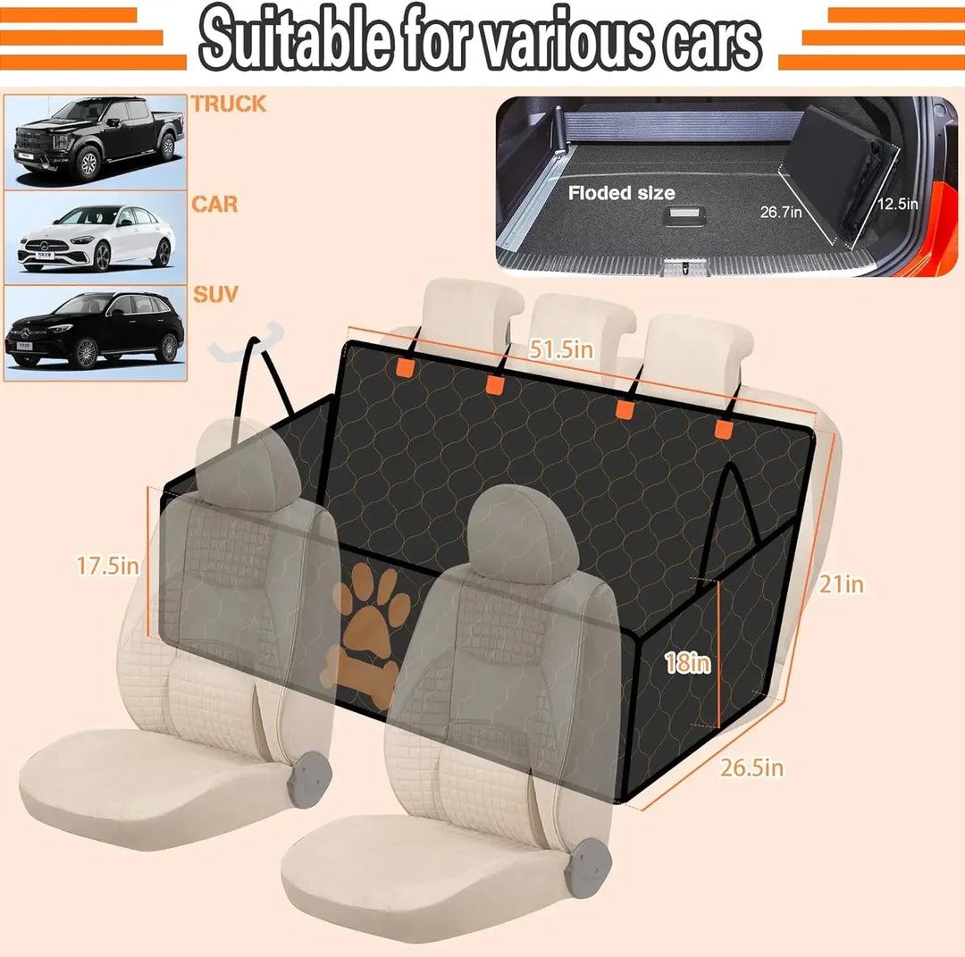 Dog Car Seat Cover, Large Breeds